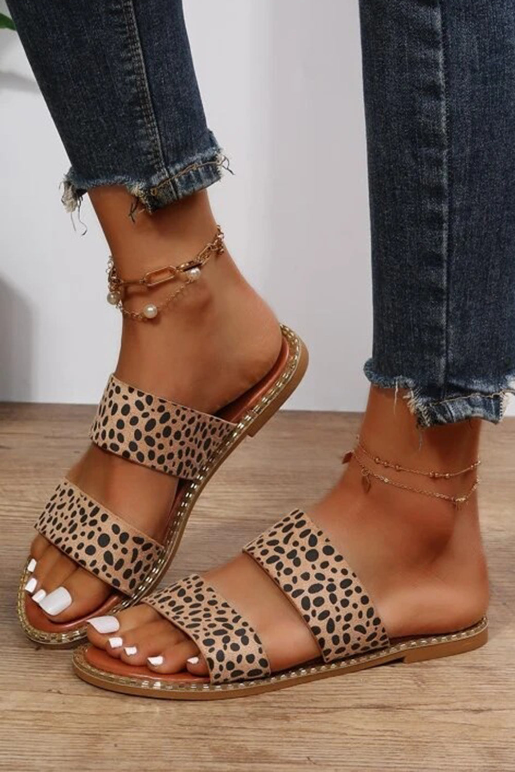 Leopard Print Sandals