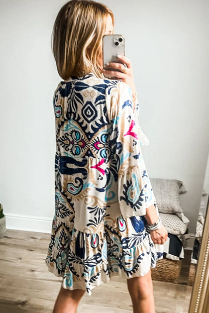 White Tribal Dress