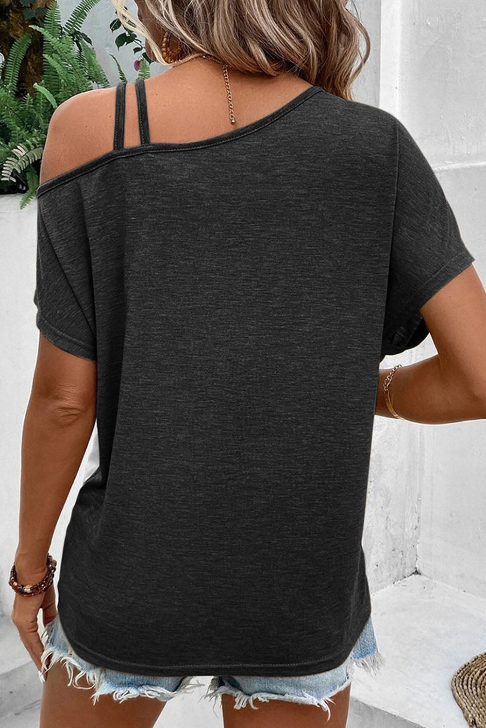 Black/White Colorblock Shirt