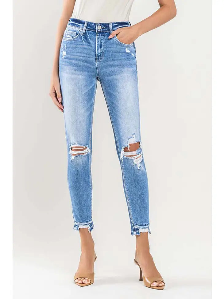 Vervet - High Rise Crop - Skinny Jeans